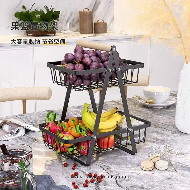 High space utilization storage rack, upright multi-layer rack + kitchen mobile cart + bathroom storage shelf