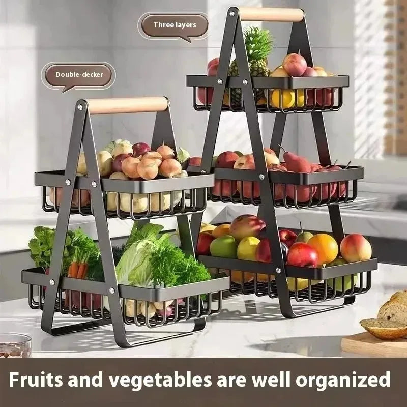 High space utilization storage rack, upright multi-layer rack + kitchen mobile cart + bathroom storage shelf